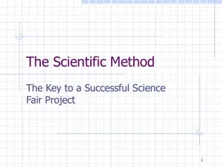 The Scientific Method