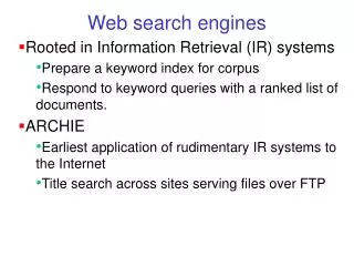 Web search engines