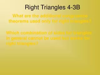 Right Triangles 4-3B