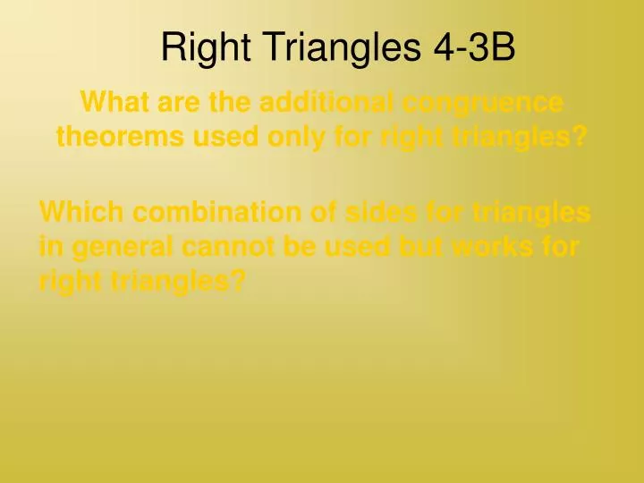 right triangles 4 3b