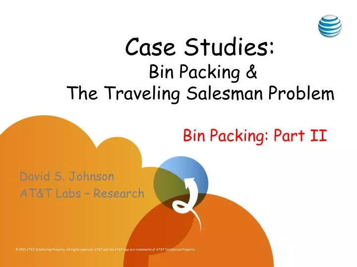 case studies bin packing the traveling salesman problem