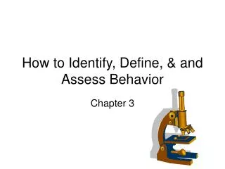 How to Identify, Define, &amp; and Assess Behavior