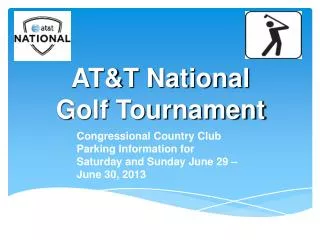 AT&amp;T National Golf Tournament