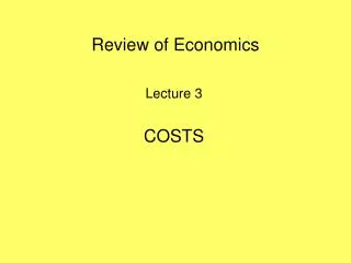 Review of Economics