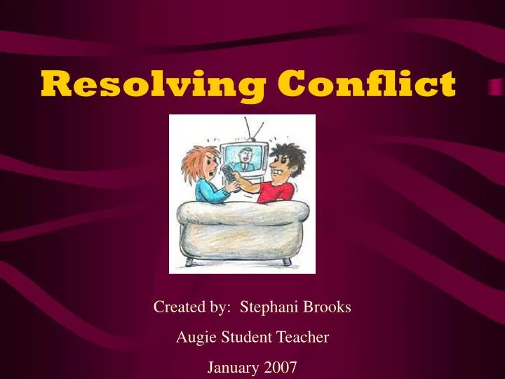 resolving conflict