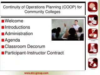 Continuity of Operations Planning (COOP) for Community Colleges