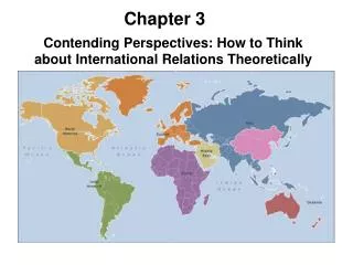 Contending Perspectives: How to Think about International Relations Theoretically