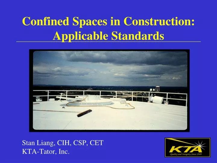 confined spaces in construction applicable standards