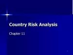 Country Risk Analysis - slide 1