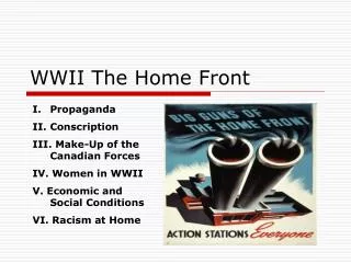 WWII The Home Front