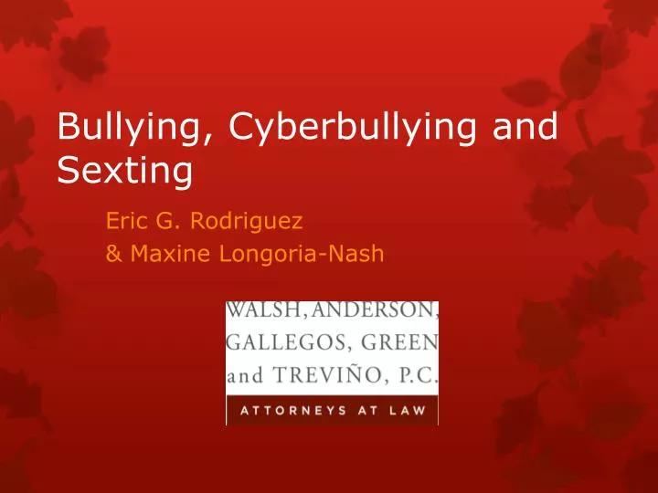 bullying cyberbullying and sexting