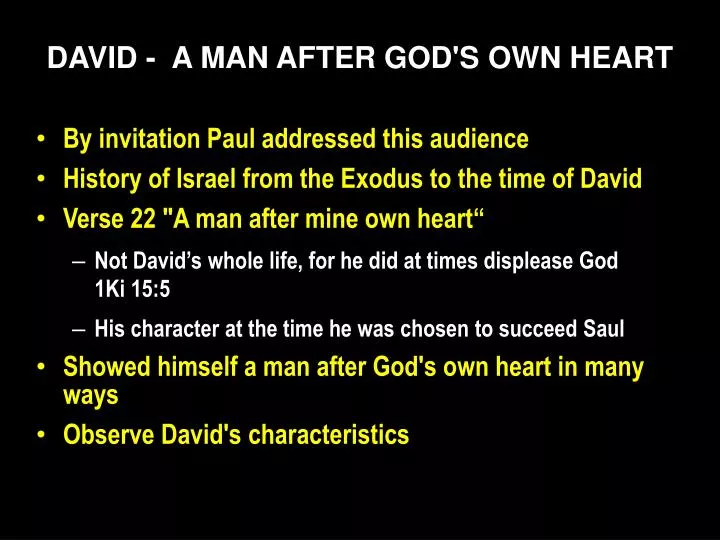 david a man after god s own heart