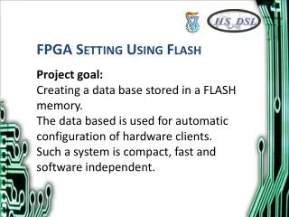 FPGA Setting Using Flash