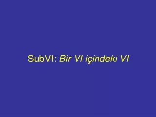 SubVI: Bir VI içindeki VI