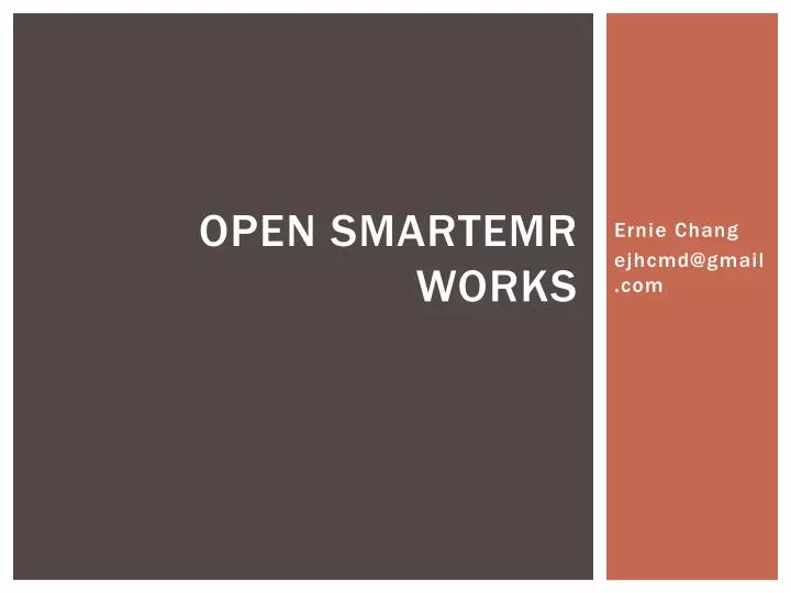 open smartemr works