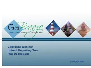 GaBreeze Webinar Upload Reporting Tool FSA Deductions