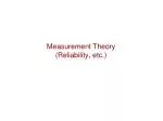 PPT - Measurement Theory PowerPoint Presentation, free download - ID ...
