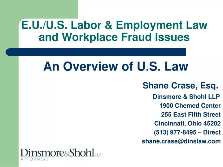 e u u s labor employment law and workplace fraud issues