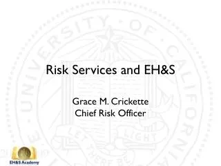 Risk Services and EH&amp;S