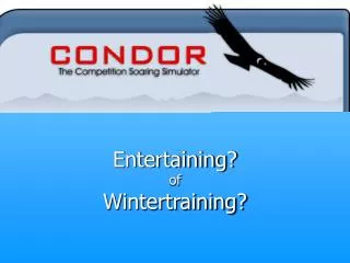 entertaining of wintertraining