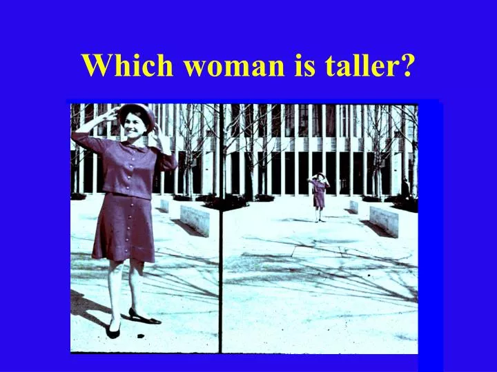 which woman is taller