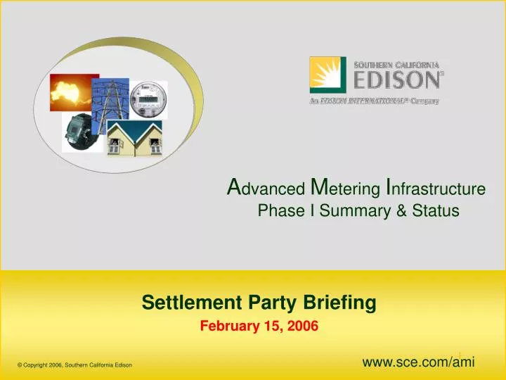 settlement party briefing february 15 2006