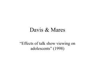 Davis &amp; Mares