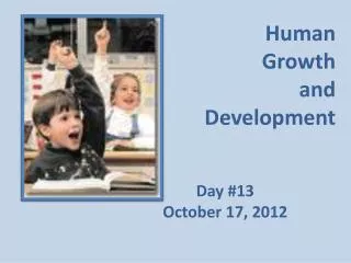 Human Growth and Development