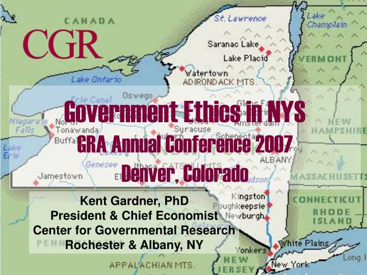 government ethics in nys gra annual conference 2007 denver colorado