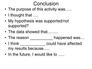 conclusion