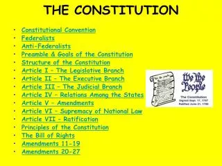 THE CONSTITUTION