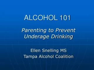 ALCOHOL 101