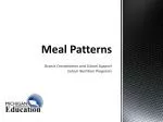 Meal Patterns - slide 1