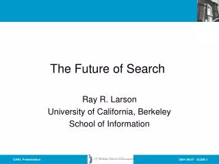 The Future of Search