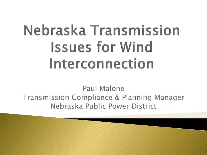 nebraska transmission issues for wind interconnection