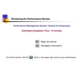 Reviewing the Performance Review