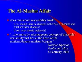 The Al-Mashat Affair