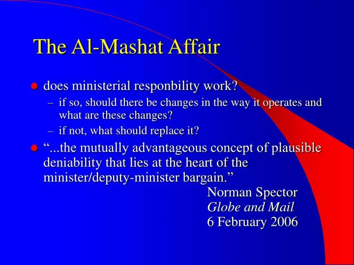the al mashat affair