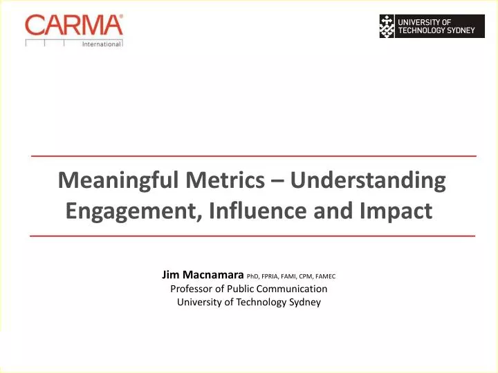 meaningful metrics understanding engagement influence and impact