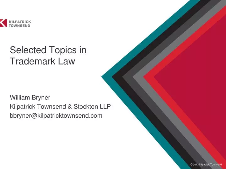 trademark law research topics