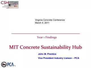 MIT Concrete Sustainability Hub