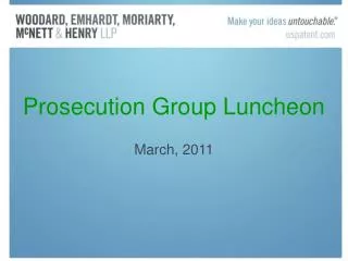 Prosecution Group Luncheon