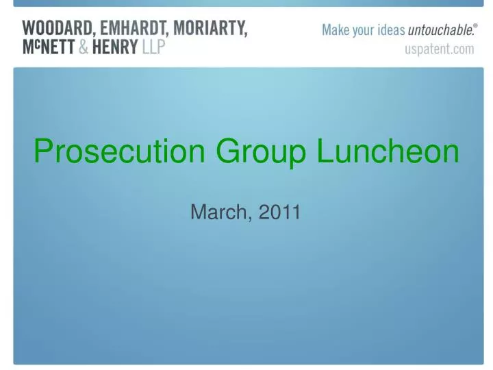 prosecution group luncheon