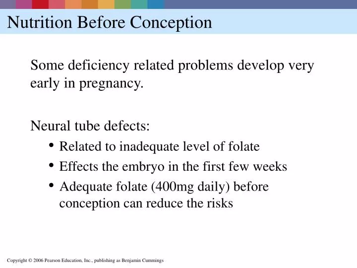 nutrition before conception