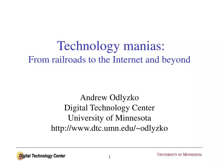 technology manias from railroads to the internet and beyond