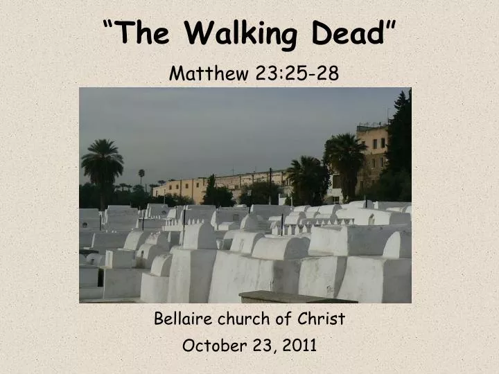 the walking dead matthew 23 25 28