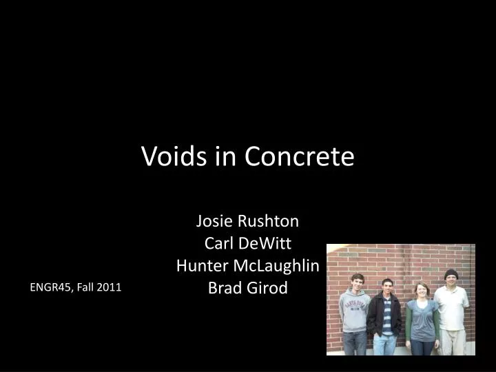 voids in concrete