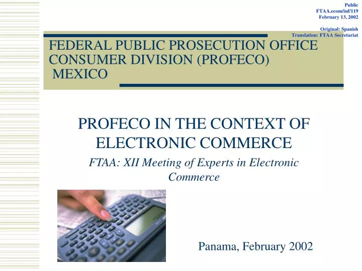 federal public prosecution office consumer division profeco mexico