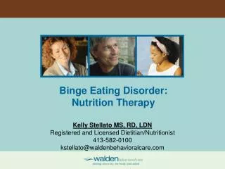 Binge Eating Disorder: Nutrition Therapy