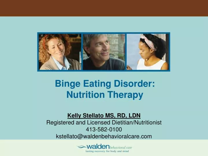 binge eating disorder nutrition therapy